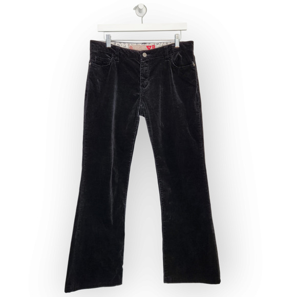 Vintage Y2K Guess Black Corduroy Low Rise Bootcut Pants 30 - Picture 8 of 8